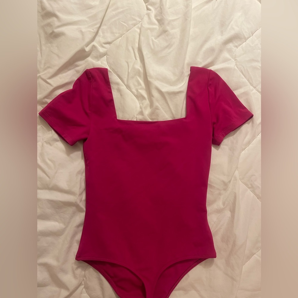 Babaton hot pink body suit